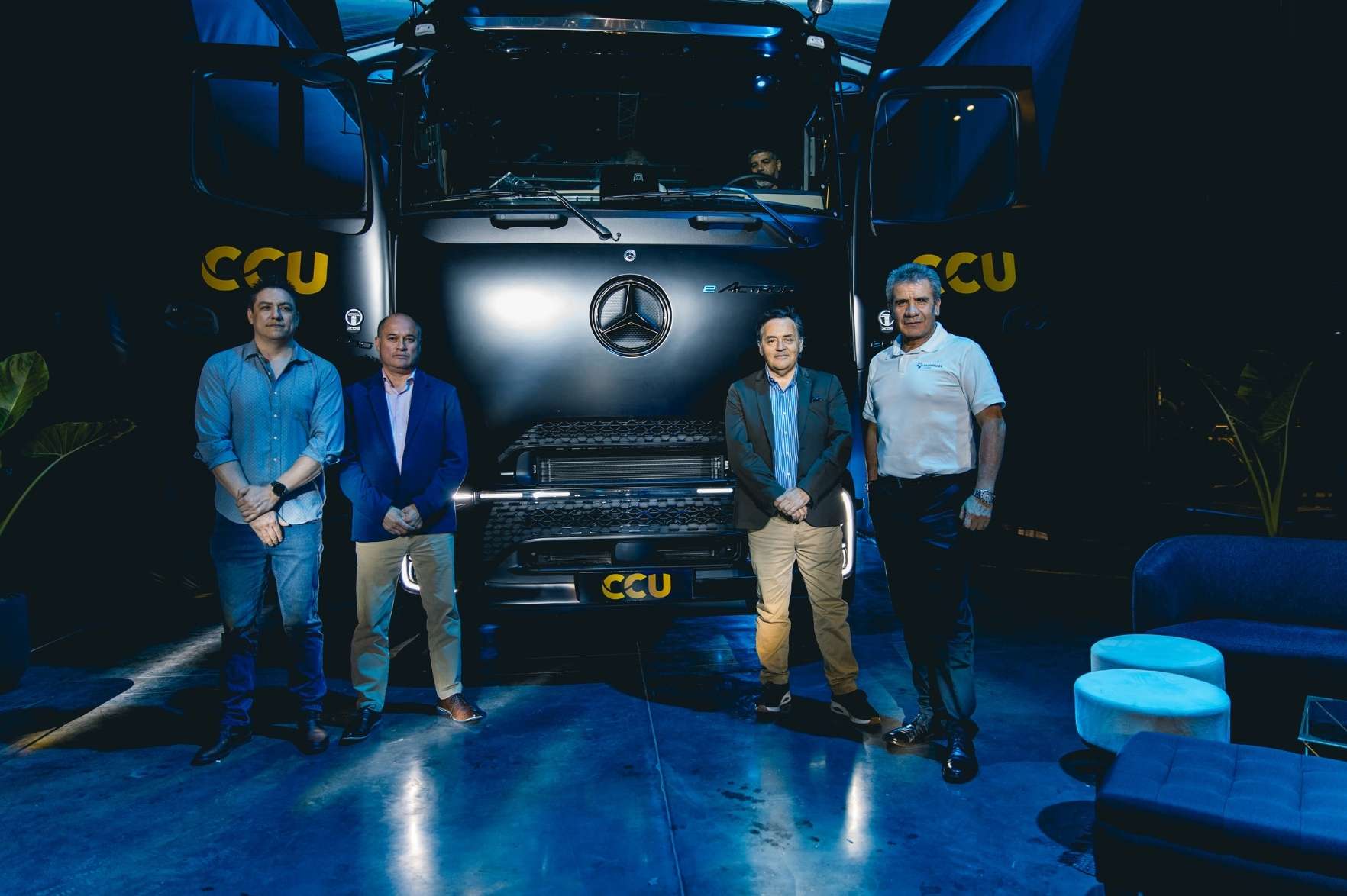 Chile marca un hito mundial: Kaufmann y CCU presentan el eActros 600