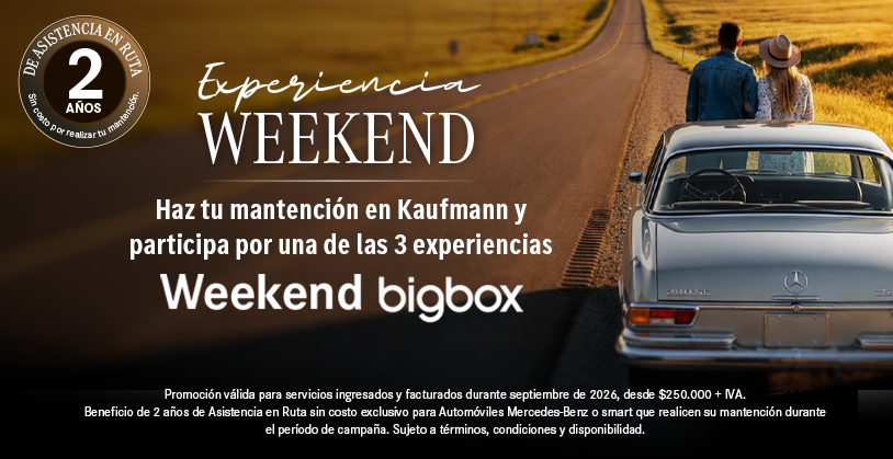 ¡Ven a Kaufmann y gana una experiencia Weekend!
