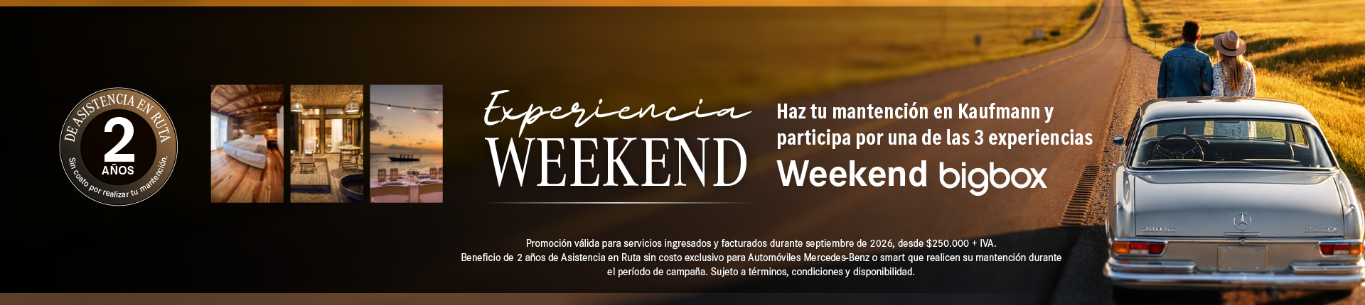 ¡Ven a Kaufmann y gana una experiencia Weekend!