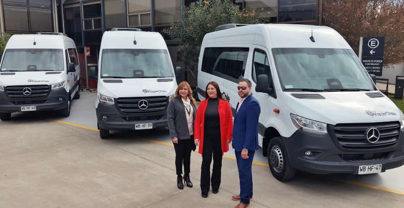 Viajar Chile amplía su flota con tres nuevas vans Mercedes-Benz Sprinter