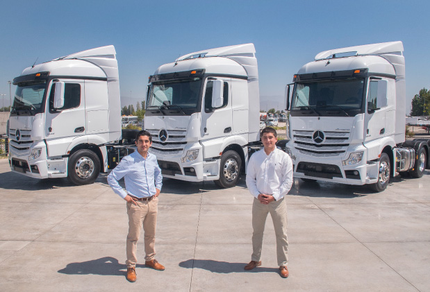 entrega camiones transportes san gabriel